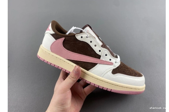 OG  Travis Pink Scott Low DZ4137-206 DZ4137-206 Jordan Retro brown 1 SP 0919